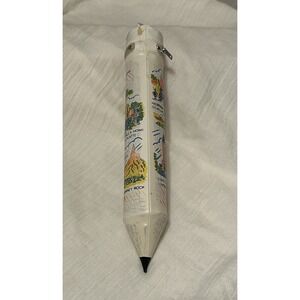 Vintage Nebraska Souvenir Pencil Case White – Lincoln State Capitol Retro 1970s